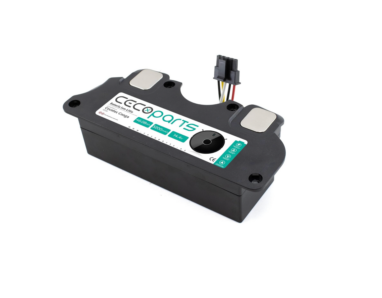 Batería 6500 mAh para Cecotec Conga 4090 / 4490 / 4690. Capacidad de 6500 mAh / 46.08Wh / 14.8V